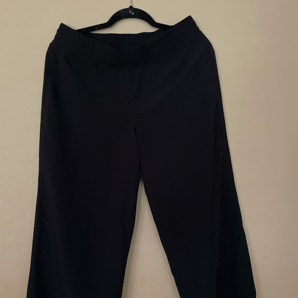 Calia elastic waistband wide ankle length.
